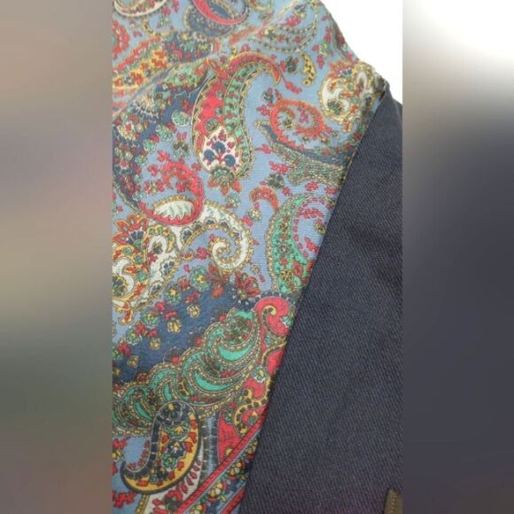 Dior Christian Dior Vintage Silk & Wool Fringe Paisley Formal Scarf - Picture 8 of 12